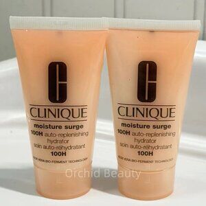 New 2X Clinique Moisture Surge 100H Auto-Replenishing Hydrator Cream~2x30 ml/1oz
